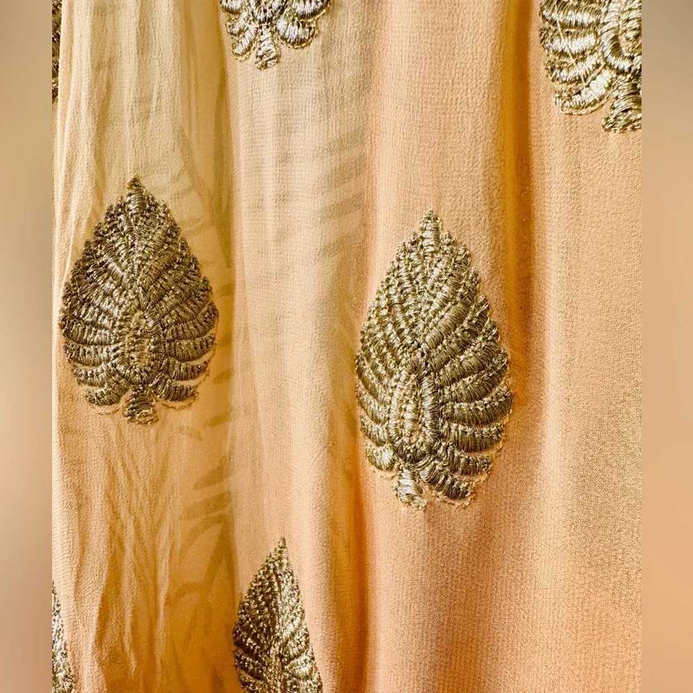 Gorgeous Sheer Sunset Ombré Silk Kimono Wrap